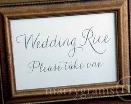Wedding rice