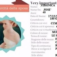 Carta d'identità della sposa - VERONICA