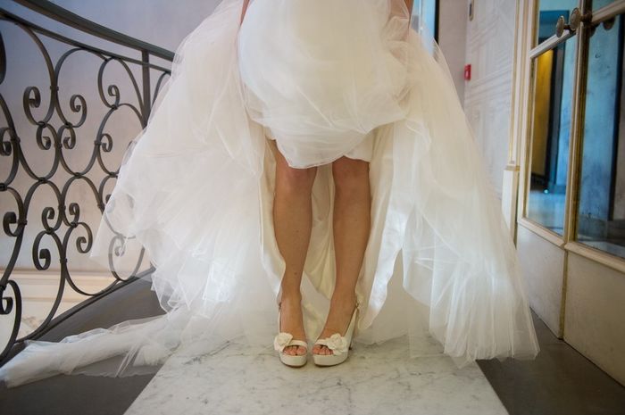 Io con le mie scarpe sposa