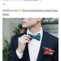 Fai lo screenshot e scopri il vestito dello sposo - 1