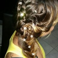 Acconciature semiraccolti con treccia laterale - 1