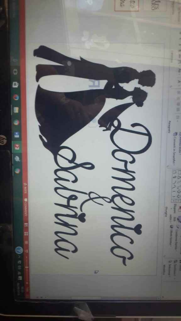 Cake topper iniziali - 1