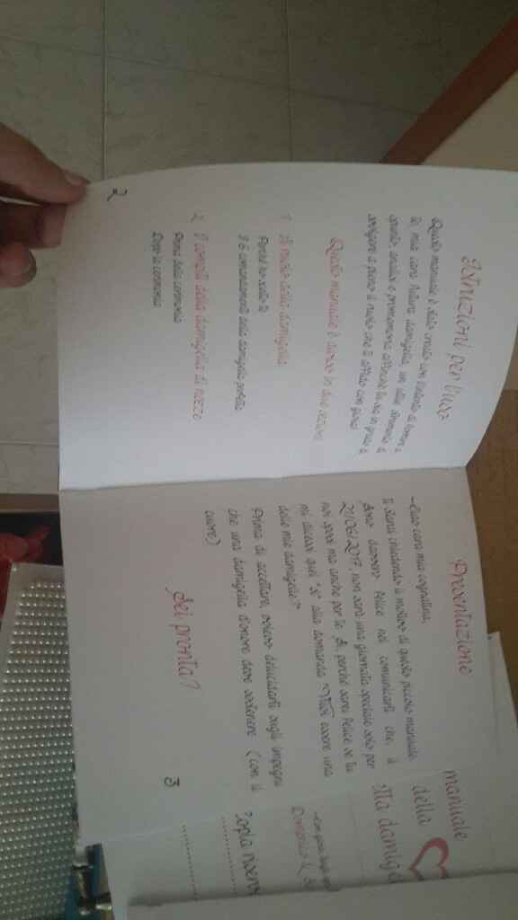 Primo manuale damigella fai da me concluso! - 3