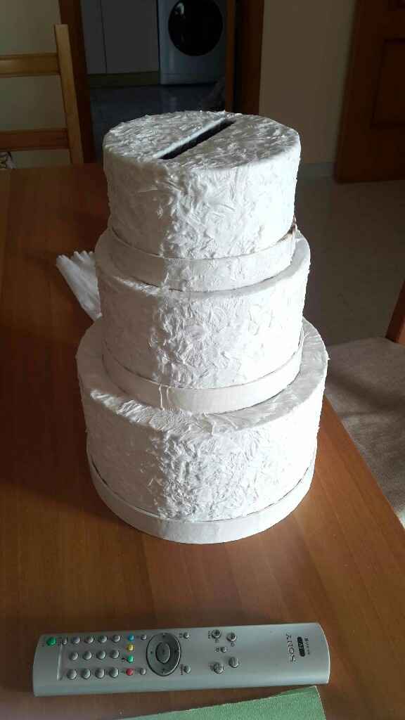 Torta porta buste - work in progress - 1