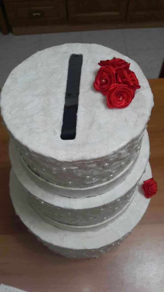 Torta porta buste - work in progress - 1