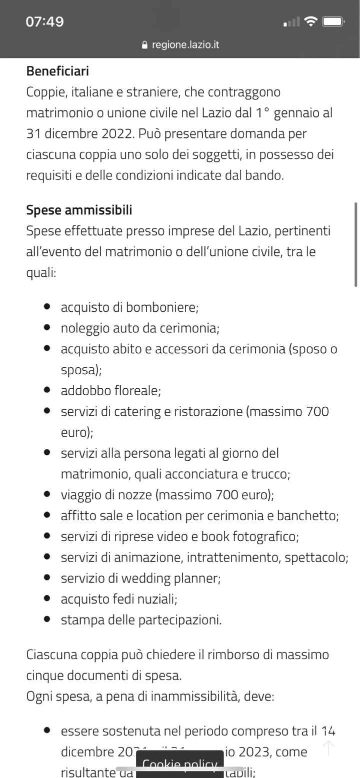 Bonus matrimonio - 1