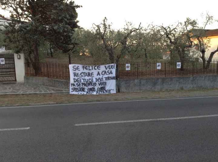 Striscione a casa mia