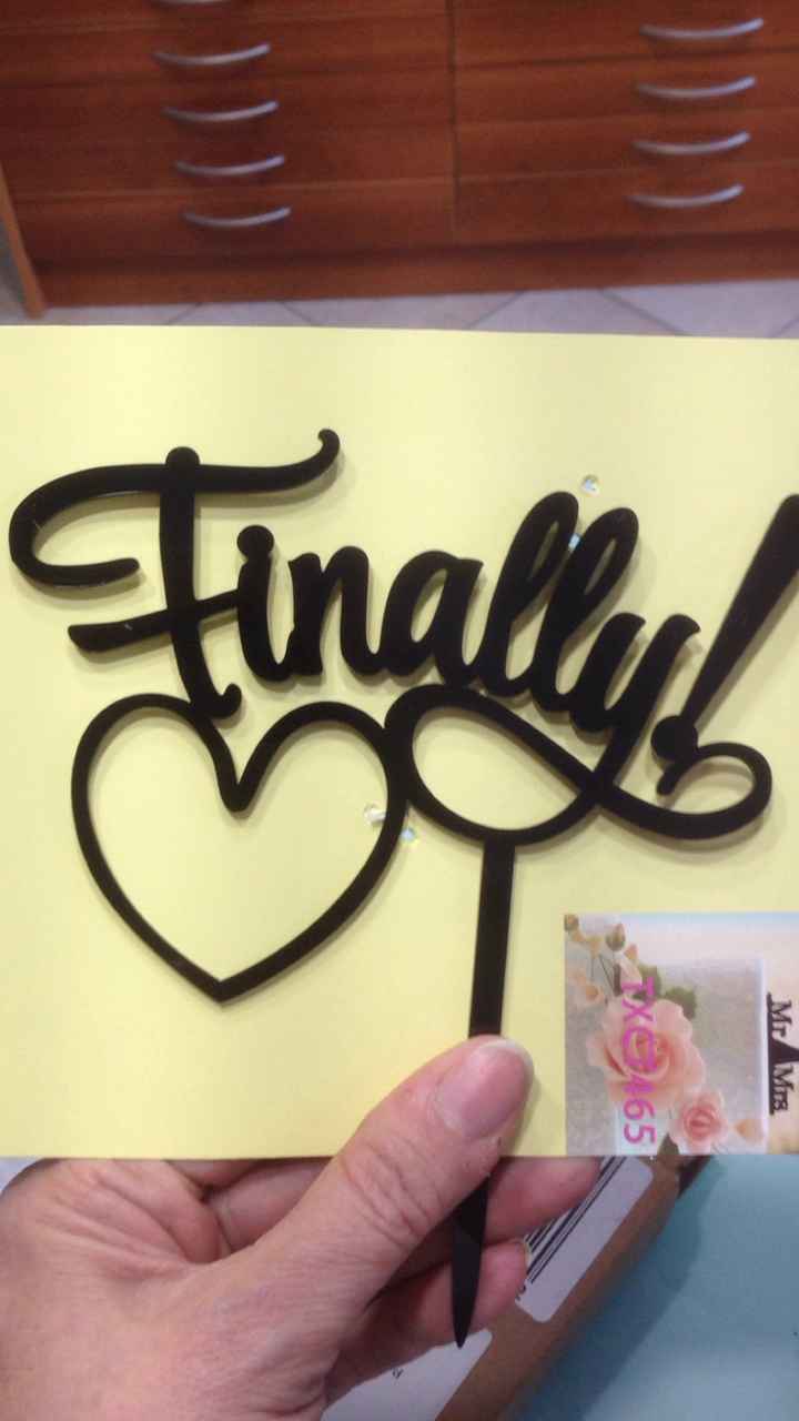  e anche il cake topper é arrivato.... - 1
