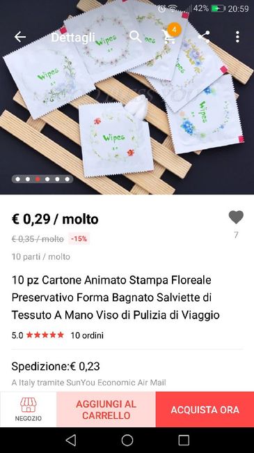 Salviette monouso x wedding bags 1