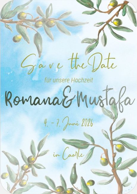 Il nostro "Save the Date" 