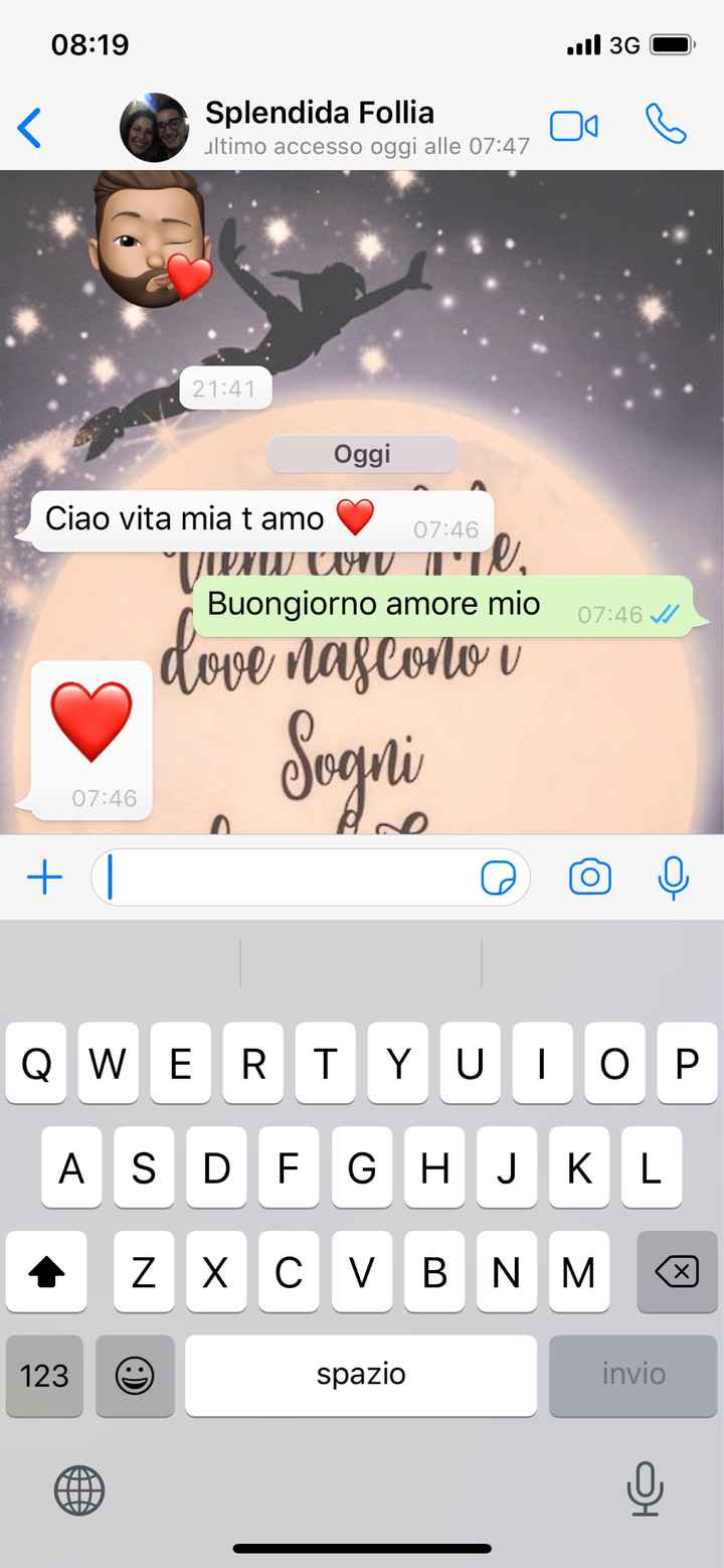 Condividi lo screenshot dell'ultimo messaggio che vi siete inviati - 1