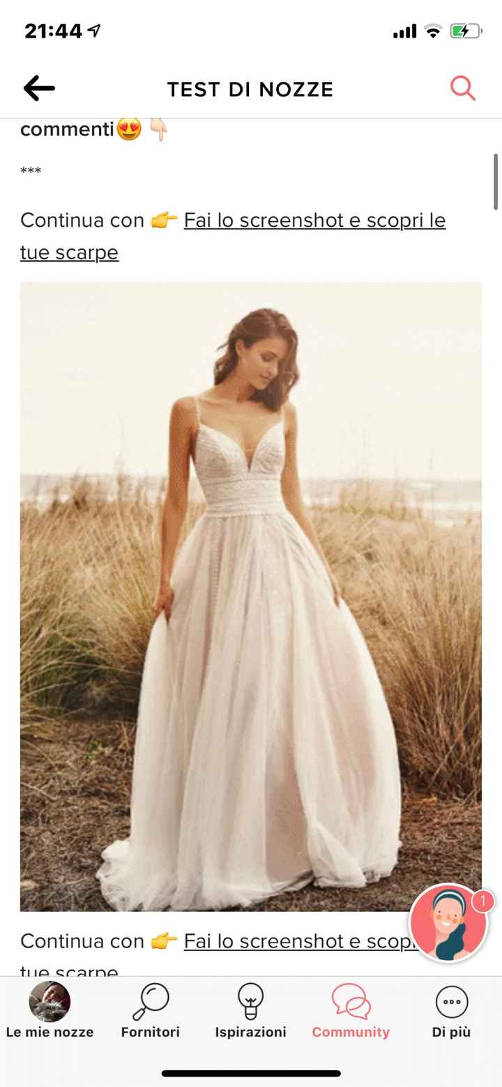 Fai lo screenshot e scopri il tuo abito da sposa - 1