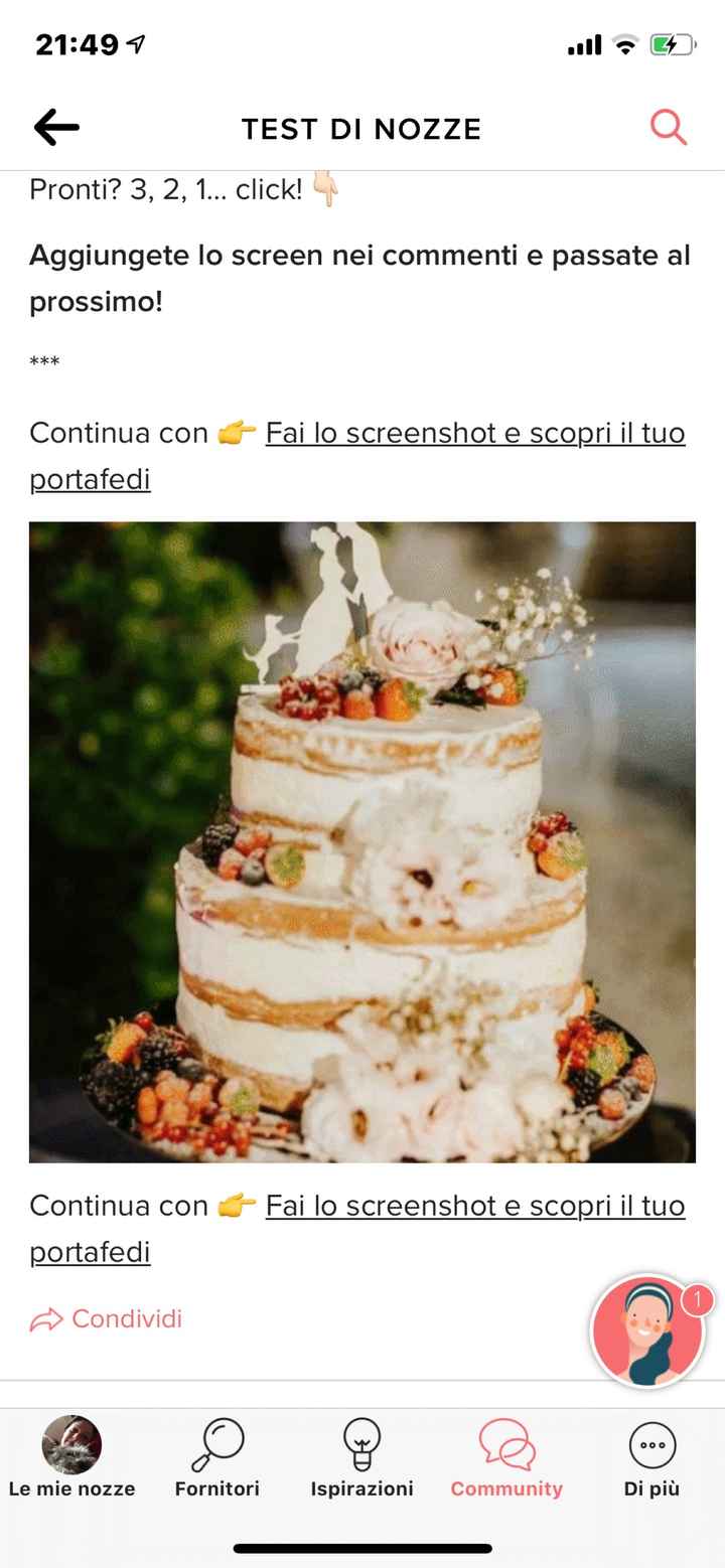 Fai lo screenshot e scopri la tua torta nuziale - 1