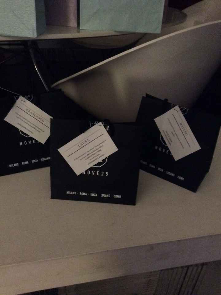 Pacchetti per i miei testimoni pronti