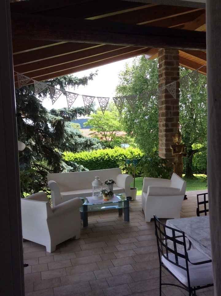 Ecco a voi la mia terrazza in festa, mancano ancora delle decorazioni che metterò questa sera 