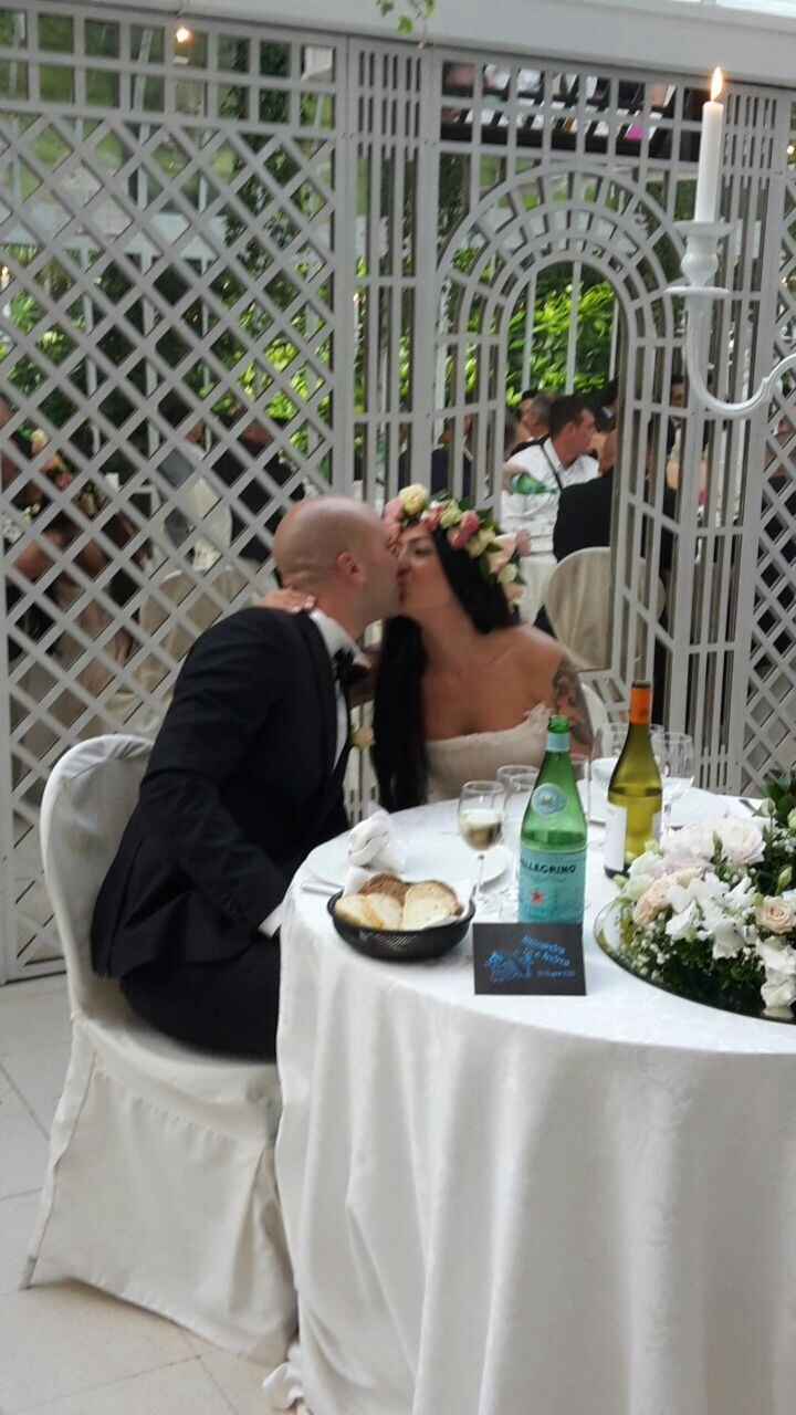 Gli sposi al tavolo!!!