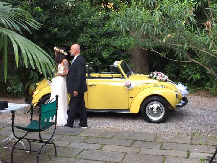 L'arrivo con il papi