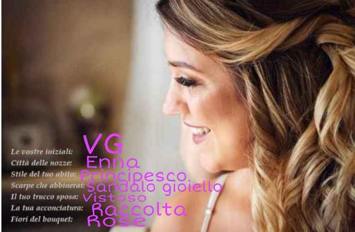 Condividi il tuo identikit sposa - 1