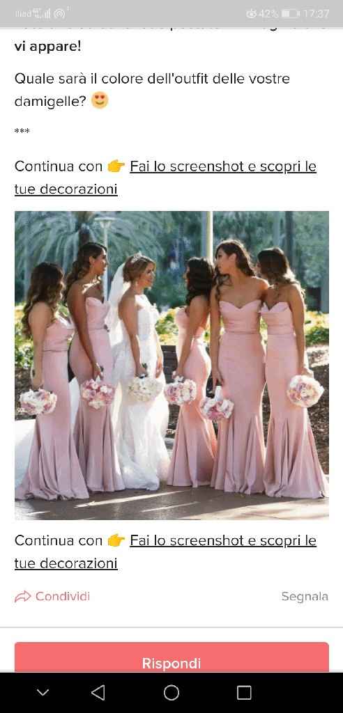 Fai lo screenshot e scopri il vestito delle tue damigelle - 1