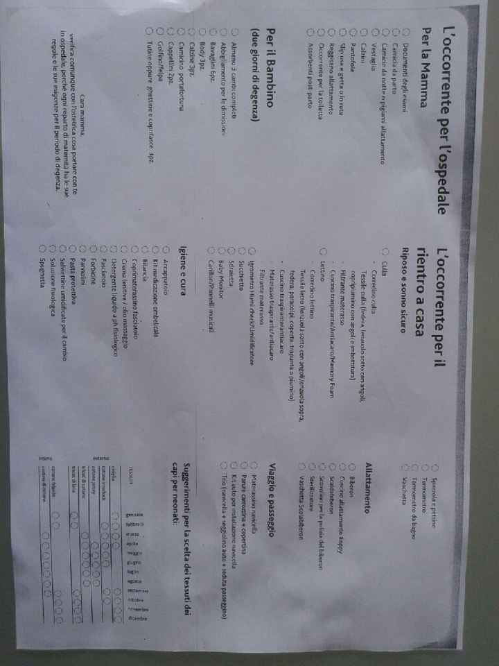 Valigia per l'ospedale - 1