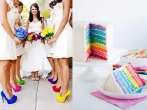 Rainbow shoes