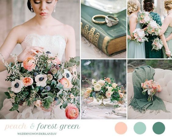 Se vuoi rimanere sui colori chiari, ti suggerisco il verde bosco con il rosa pesca. Ecco: qui puoi i