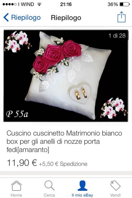 Cuscino portafedi - 1