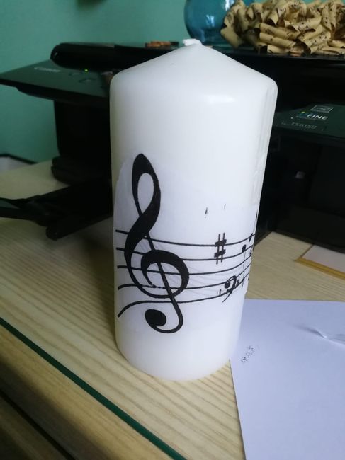 Centro tavola musica 3