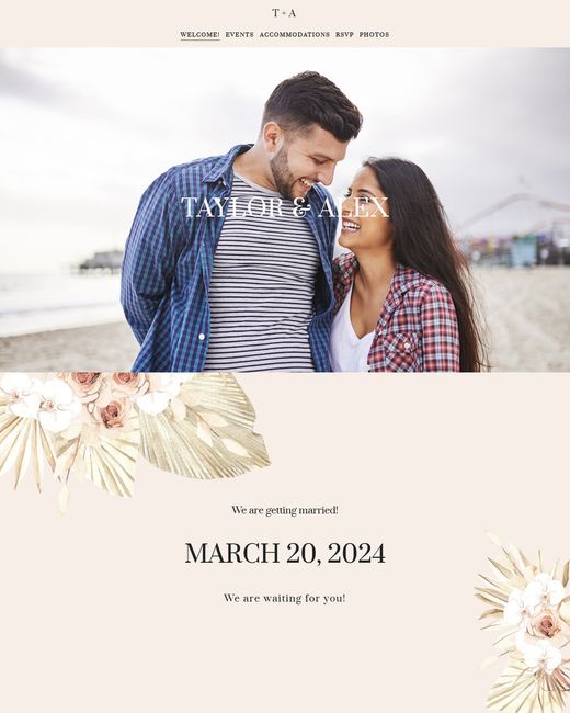 Abbinare le partecipazioni alla grafica del Wedding Site? Si può! 4