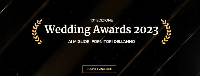 Scoprite i vincitori della 10ª edizione dei Wedding Awards di Matrimonio.com! 🏆 - 1