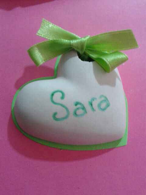 Consiglio gessetti profumati come segnaposto a forma di cuore  - 1