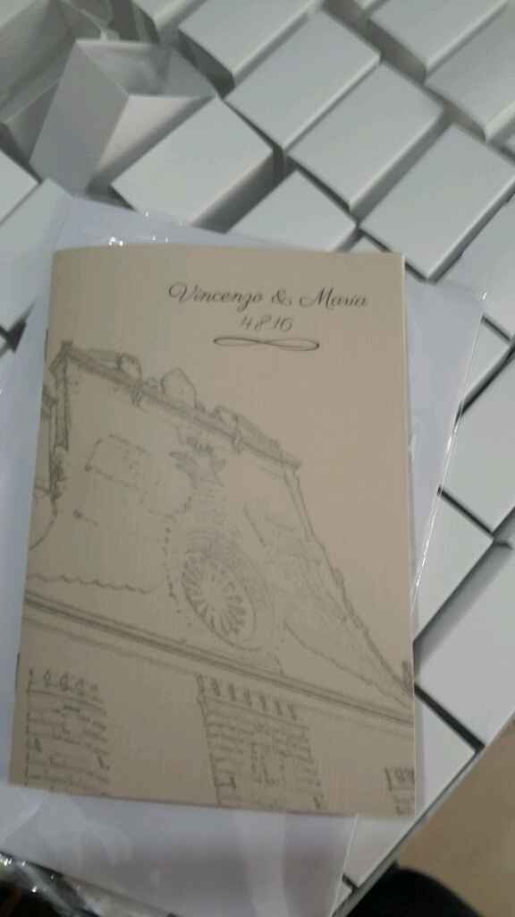 A cinque giorni dal mio matrimonio ecco libretti e segnaposti! - 1