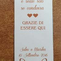  Biglietto segnaposto-ringraziamento - 1