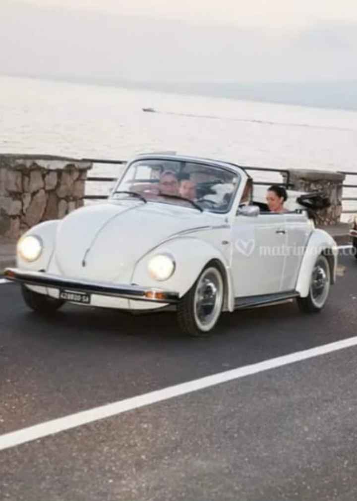 Matrimonio in costiera amalfitana: Maggiolone bianco cabrio Volkswagen o Fiat 500 Spiaggina? - 2