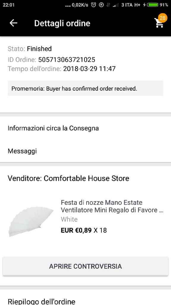 ventagli personalizzati da dare prima della cerimonia - 1