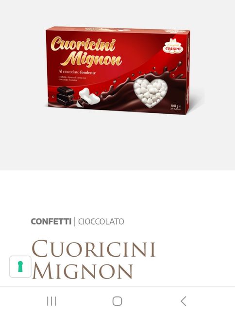 Aiuto grandezza confetti 5