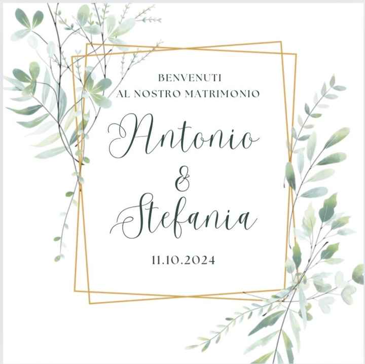 Cartello di benvenuto ospiti - 1