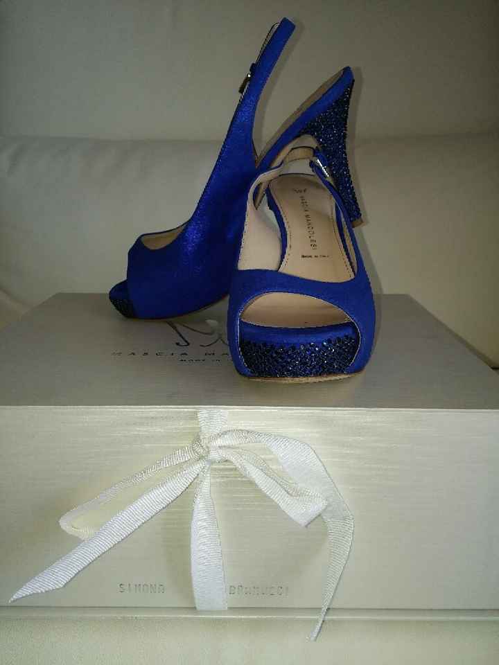 Le mie scarpe da sposa colorate: blu - 1