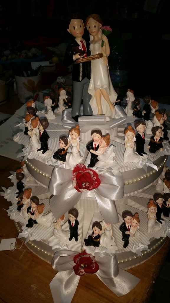 La mia torta con sposini per gli invitati - 1