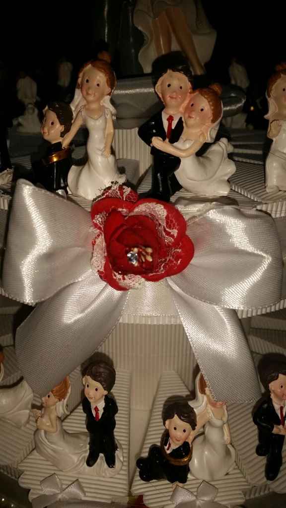 La mia torta con sposini per gli invitati - 2