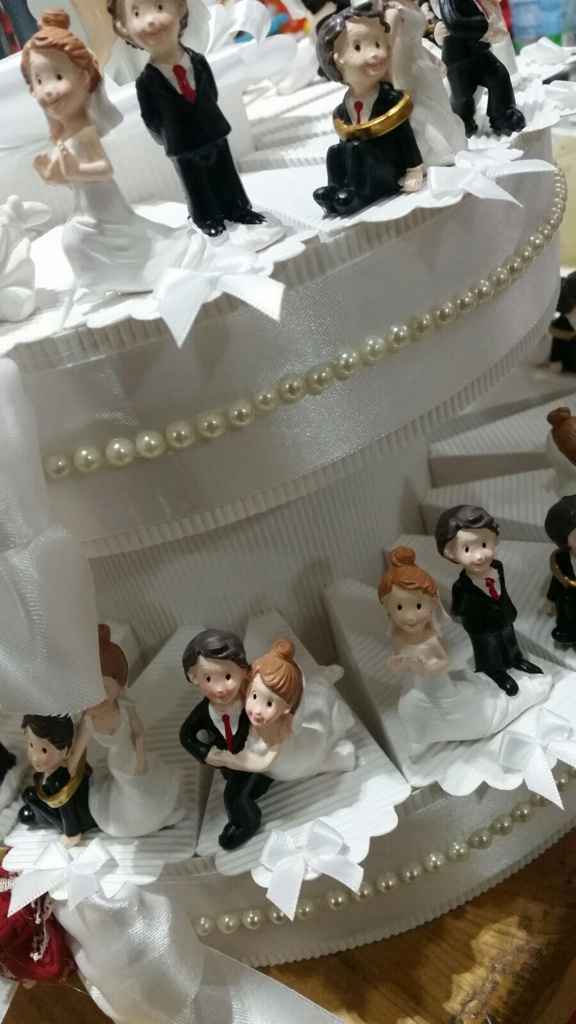 La mia torta con sposini per gli invitati - 3