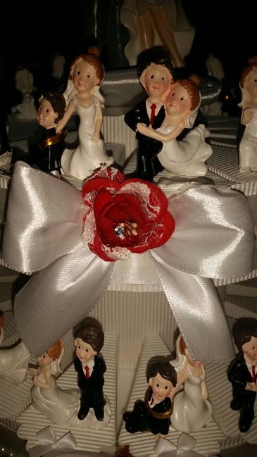 La mia torta con sposini per gli invitati - 2