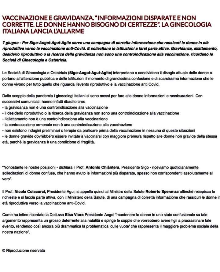 Vaccinazione e gravidanza - 1