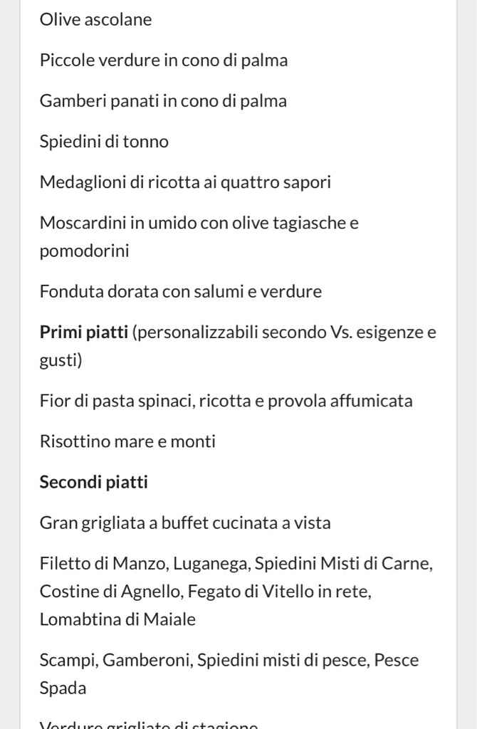 Costo ricevimento - 2