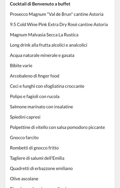 Costo ricevimento - 1