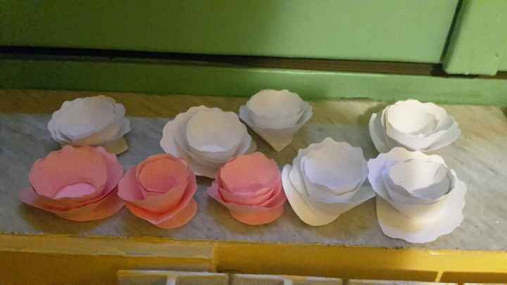  Coni riso per matrimonio a tema rose - 1