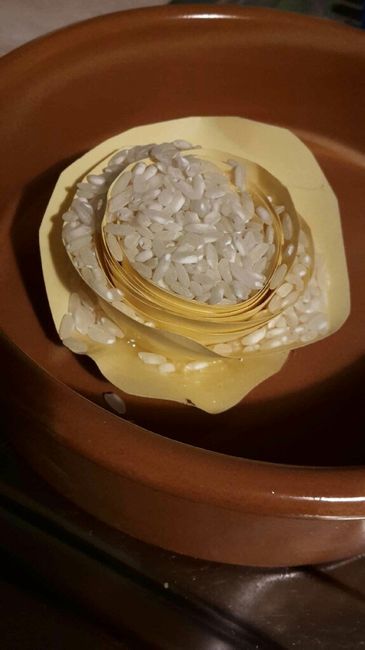  Coni riso per matrimonio a tema rose - 2