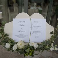 il mio menu di nozze 