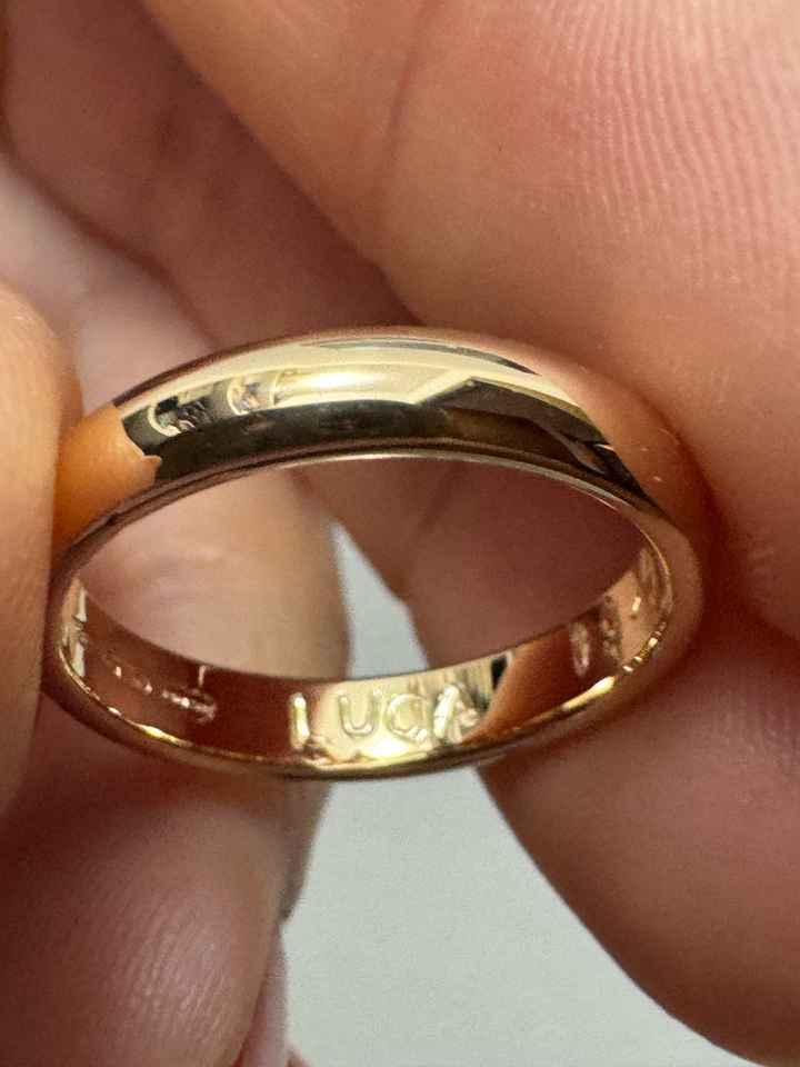 Incisione fedi storta - 1