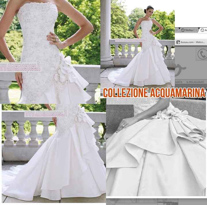 Abito sposa sirena asimmetrico